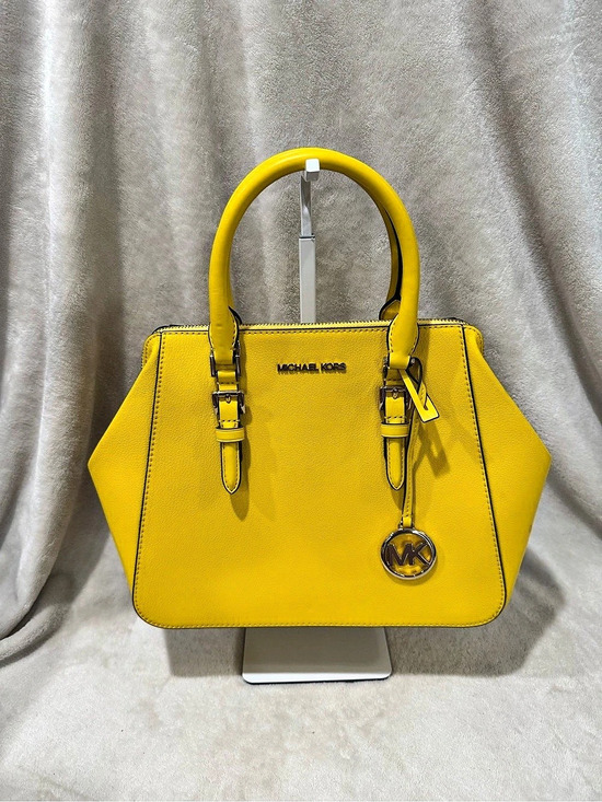 Michael Kors Handbags - Michael Kors Ciera Medium Saffiano Leather Satchel Yellow